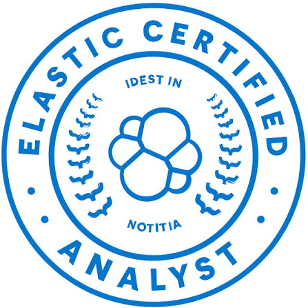 Elastic Certified Analyst badge