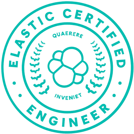 Elastic Certified Engineer badge
